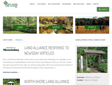Tablet Screenshot of northshorelandalliance.org